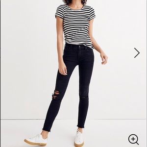 Madewell highrise distressed skinny size 26 EUC
